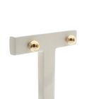 Image 6 of Gold stud earrings with round button