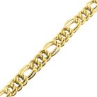 Image 8 of Gold flat Figaro/Prince of Wales bracelet