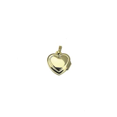 Image 1 of Gold medallion pendant as a heart