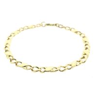 Gold gourmet link bracelet