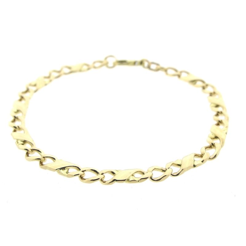 Image 1 of Gold gourmet link bracelet