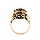 Image 6 of Gold entourage ring with garnet