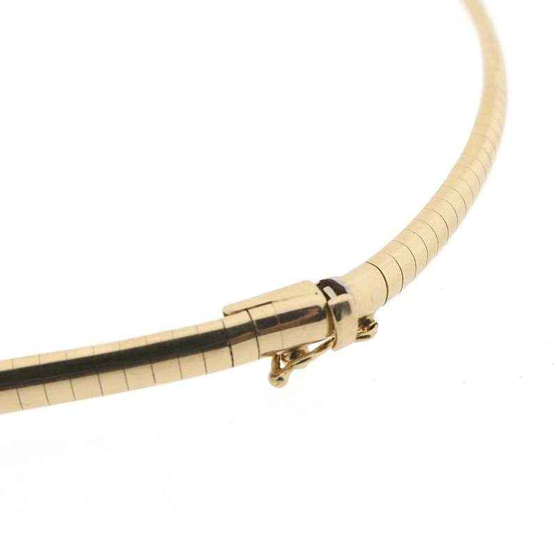 Image 6 of Gold Omega link necklace