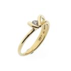 Image 1 of Golden fantasy ring with diamond | 0.10 ct.