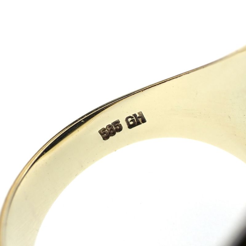 Image 4 of Gold signet ring with heliotrope | Men