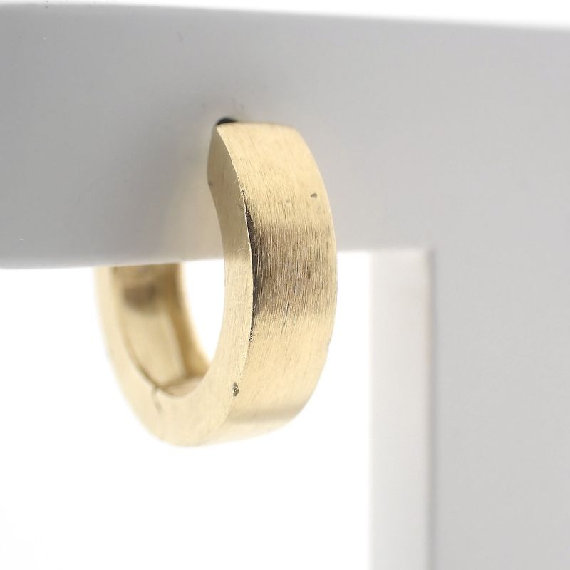 Image 7 of Gold matte earrings | Ø 14.5 mm