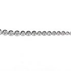 Image 4 of 18K white gold tennis necklace with 3.00 ct. diamonds | 42 cm
