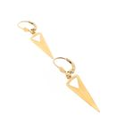 Image 8 of Gold triangle stud earrings