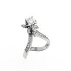 Image 1 of White gold cocktail ring with diamond | 0.76 ct.