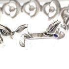 Image 2 of Silver bracelet with enamel eyes