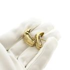 Image 8 of Vintage gold clip-on earrings with ruby ​​and diamond 0.25 ct.