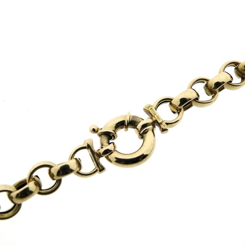 Image 3 of Gold jasseron link chain | 46 cm