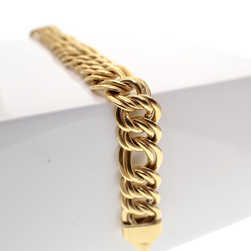Image 3 of Gold bracelet with fantasy link | 20 cm