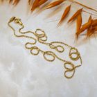 Image 2 of 18K Gold Bamboo Link Chain | 45cm