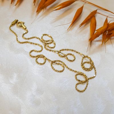 18K Gold Bamboo Link Chain | 45cm Image 2 of 18K Gold Bamboo Link Chain | 45cm