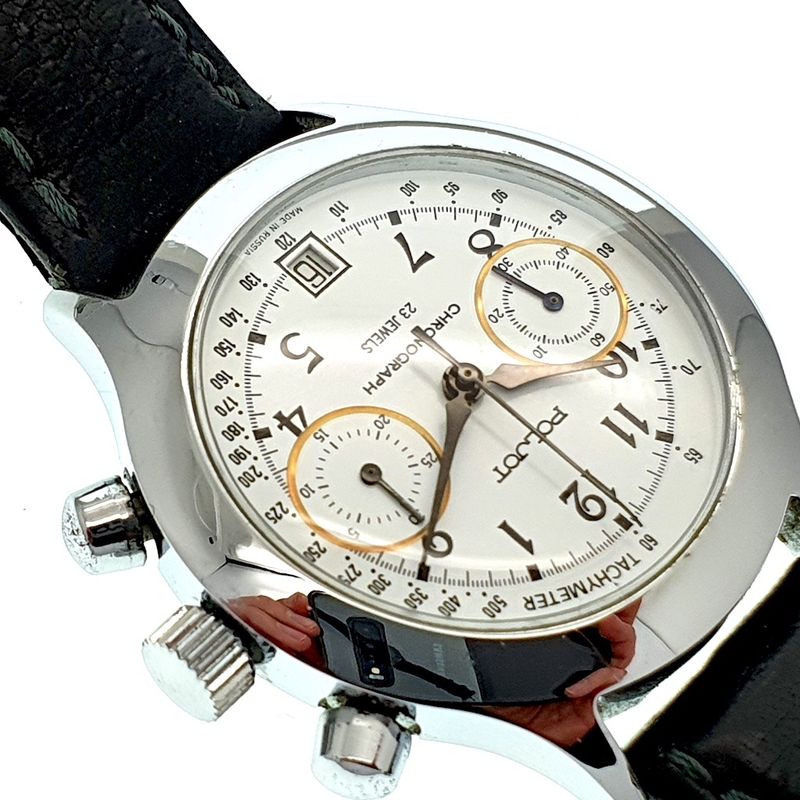 Image 10 of Poljot USSR; Chronograph men's watch