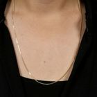 Image 9 of Gold gourmet link chain | 60 cm