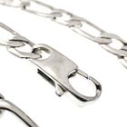 Image 4 of Silver wide gourmet link necklace | 51 cm