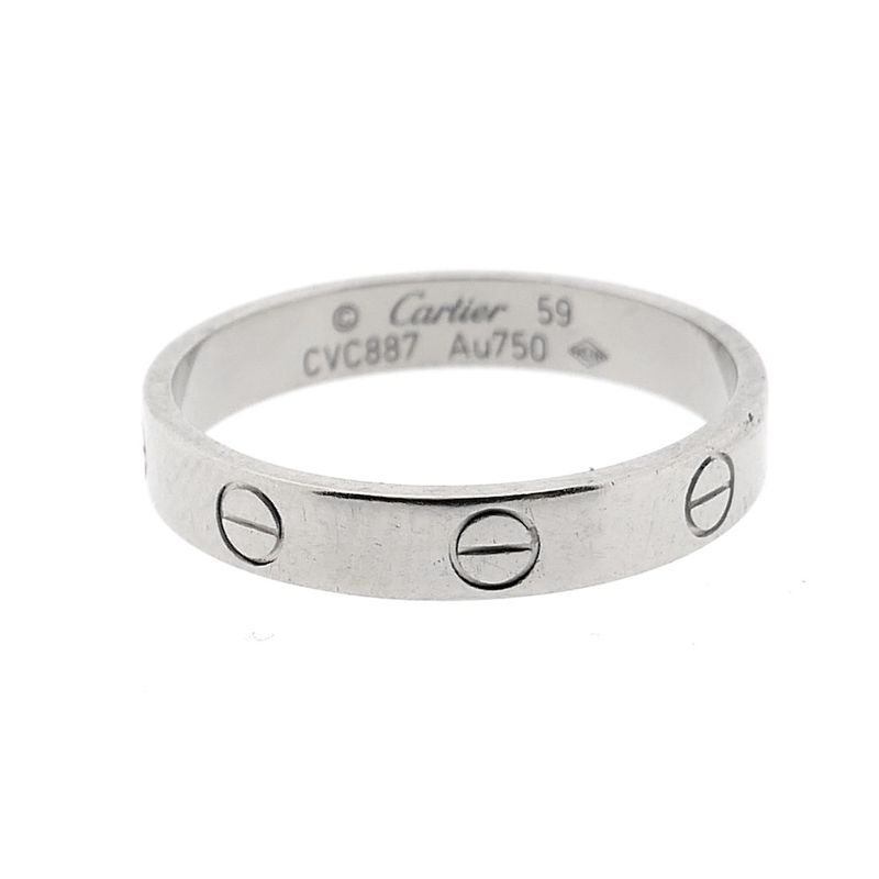 Image 5 of 18 carat white gold ring | Cartier