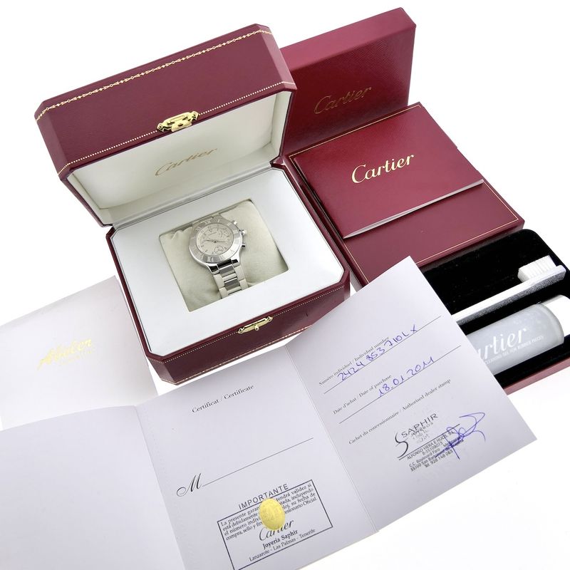 Image 4 of Cartier Chronoscaph 21; Chronograph watch