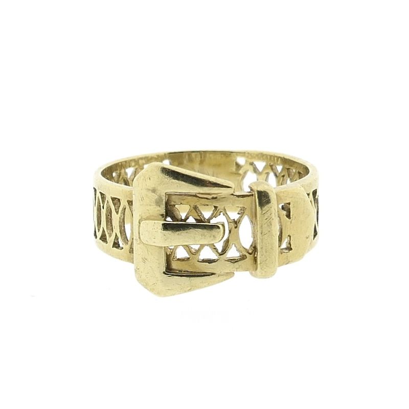 Image 3 of Gold ring from a belt with buckle | Vintage