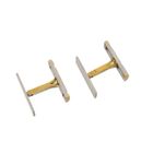 Image 8 of Cufflinks; 0.07 ct. diamond; 18k yellow gold and palladium