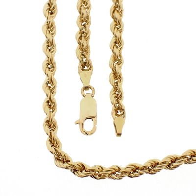 Image 1 of 18K Gold Twisted Link Chain | 61.5 cm