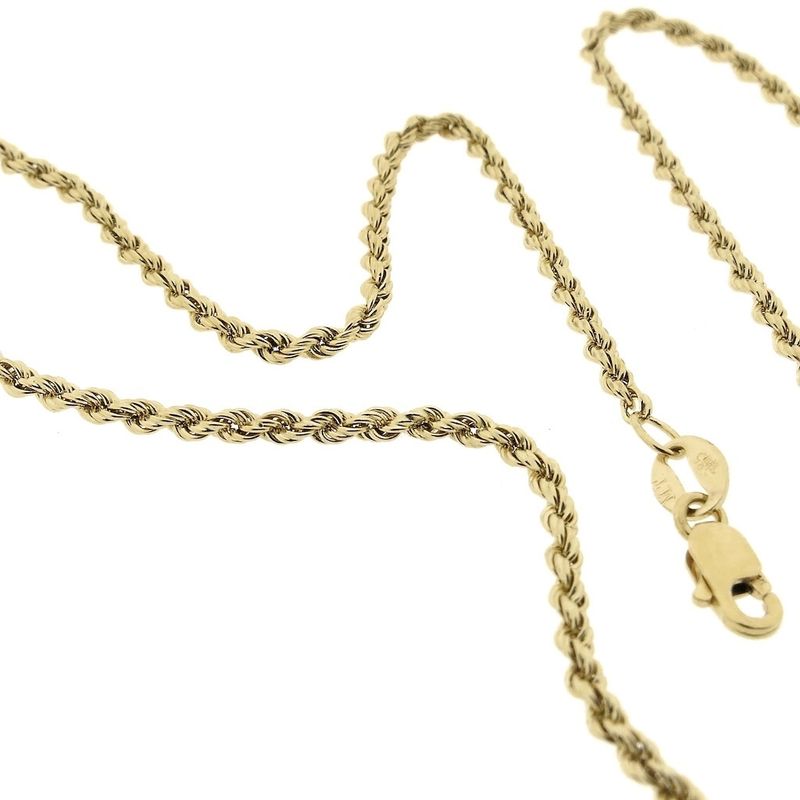 Image 5 of Gold twisted link chain | 46 cm