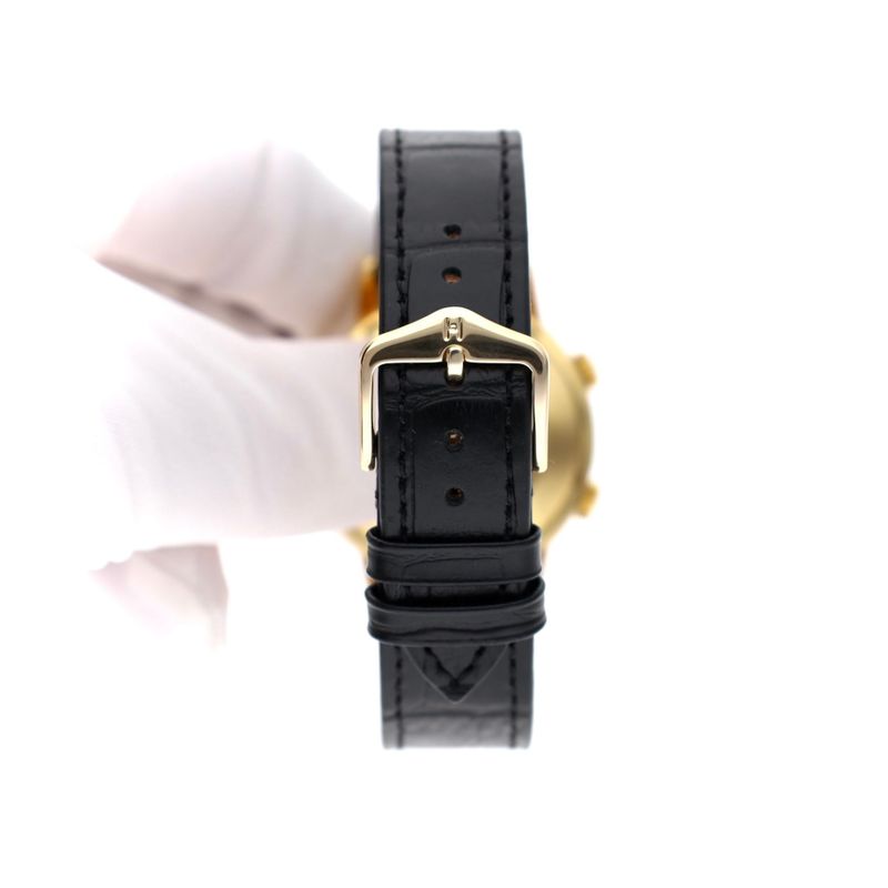 Afbeelding 16 van Jaeger LeCoultre Memovox Ref. 855; Vintage 18k. Gouden Heren Horloge