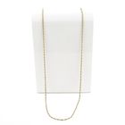 Image 4 of Gold Long Braided Fox Tail Necklace | 87.5 cm