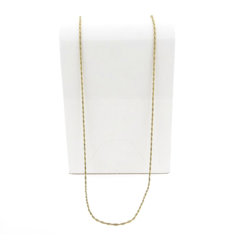 Image 4 of Gold Long Braided Fox Tail Necklace | 87.5 cm