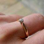 Image 10 of Rose gold solitaire ring with diamond | 0.22 ct.