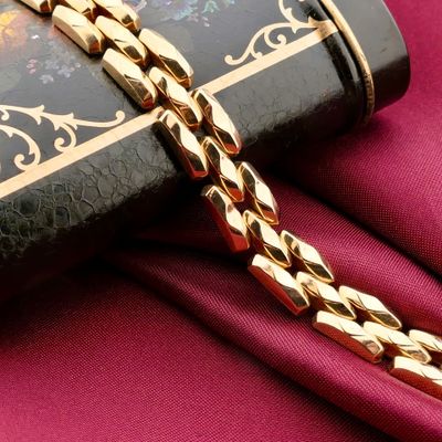 Image 2 of Gold Bismarck link bracelet