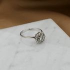 Image 8 of White gold entourage ring with diamond; 0.64 ct.