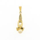 Image 1 of Vintage gold pendant with pearl