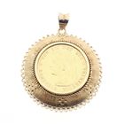 Image 1 of Gold pendant of 10 guilder coin Queen Wilhelmina 1897