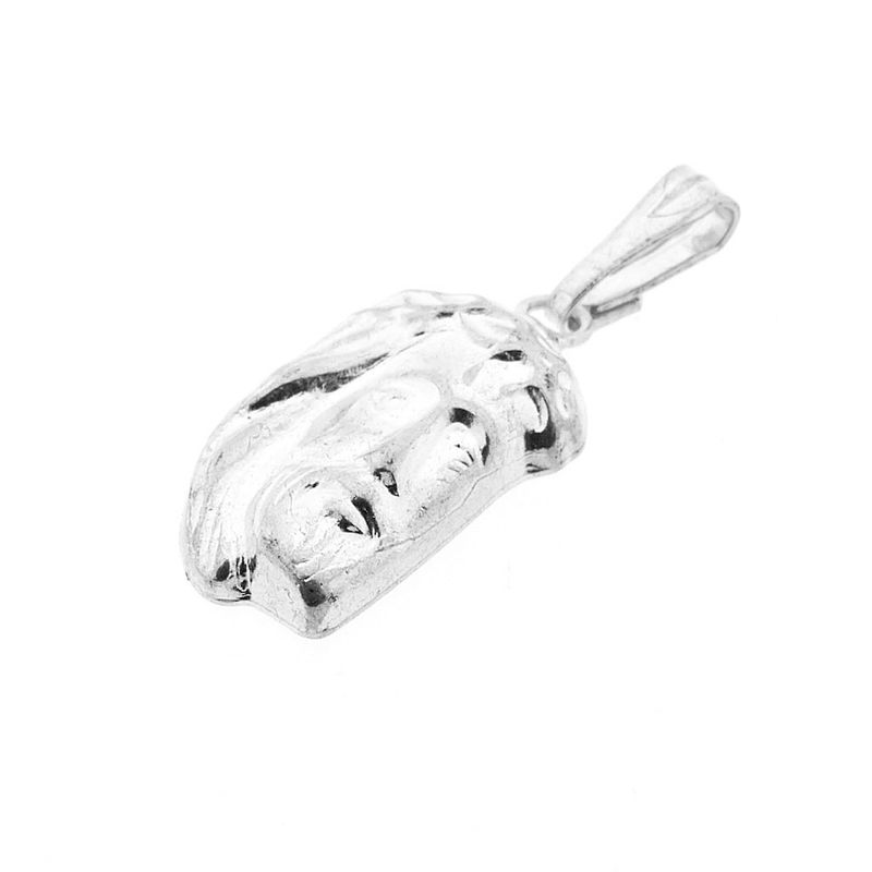 Image 3 of Silver pendant with the face of Jesus