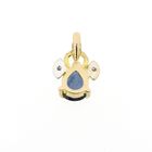 Image 4 of 18K sapphire and diamond pendant | 0.04 ct.