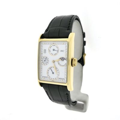 Image 2 of IWC Novecento Perpetual Calendar Moonphase IW3545; 18k. Gold men's watch