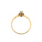 Image 3 of Gold solitaire ring with diamond; 0.07 ct.