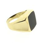 Image 3 of Gold signet ring with brown carnelian