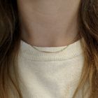 Image 6 of Gold twisted gourmet link necklace | 40 cm