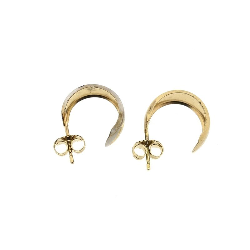Image 8 of Two-tone gold stud earrings