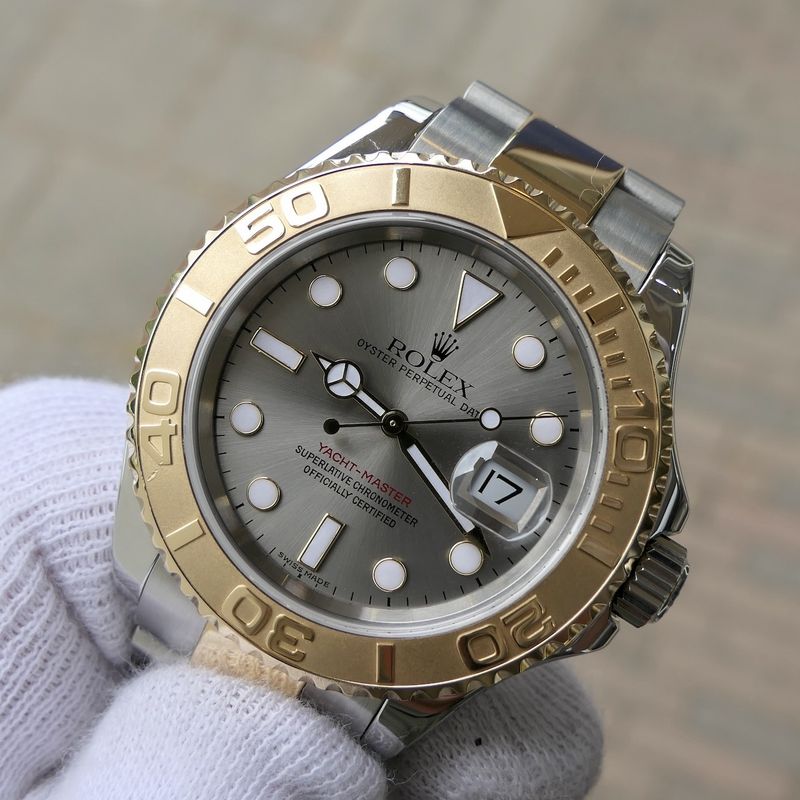 Image 16 of Rolex Yachtmaster 16623; 18k gold/steel men's watch