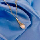 Image 2 of Vintage gold pendant with pearl