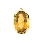 Image 1 of Gold pendant with synthetic gemstone