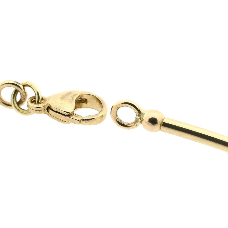 Afbeelding 8 van Gouden staafjes schakelketting | 36 cm