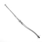 Image 10 of White gold herringbone link bracelet with 1.00 ct. diamonds.