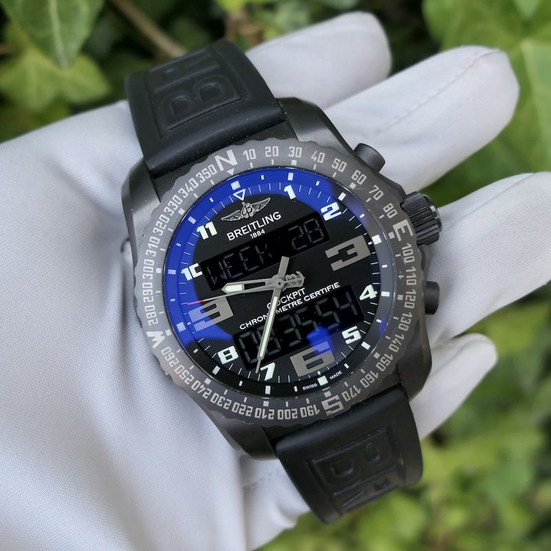 Image 15 of Breitling Cockpit B50 'Night Mission' VB5010; Professional Pilot's watch