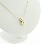 Image 3 of Two-tone gold pendant with diamond | 0.10 ct.